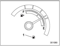 1) Low fuel warning light