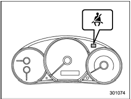 Drivers warning light (non-turbo models)