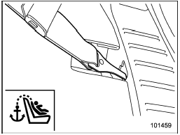 4. For 5-door models with the type B top tether anchorages, reinstall the cargo floor cover.