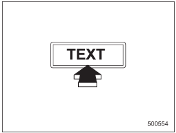 If the PS (Program Service Name) and/or RT (Radio Text) are available, pressing the TEXT button changes the display among PS, RT and frequency. The initial setting is PS.