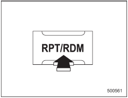 To playback a track/file(s) at random, press the RPT/RDM button for 0.5 second or longer while the track/file is playing.