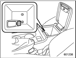 Power outlet in the center console (STI)