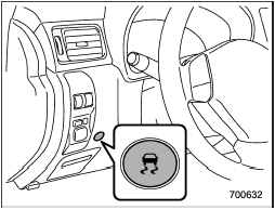 5. Press the Vehicle Dynamics Control mode switch and hold it until the Vehicle Dynamics Control OFF indicator light turns off. The Vehicle Dynamics Control OFF indicator light will illuminate in green, change to yellow, remain illuminated in yellow for several seconds and then turn off.