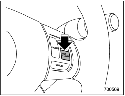 3. Push the SET/COAST button and release it. Then release the accelerator pedal.