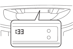 The clock shows the time while the ignition switch is in the Acc or ON position.