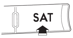 Press the “SAT” button when the radio is off to turn on the radio. Press the
